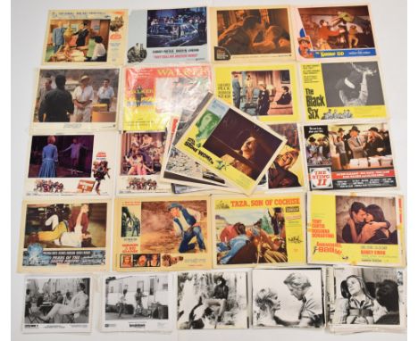 A collection of vintage cinema lobby card sets, promotional stills and front of house posters to include the films Mill of th