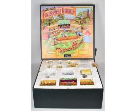 Britains 1:32 scale painted metal Tournament Knights diorama set, 08761, in original box.