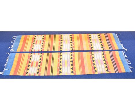 Pair of vintage Turkish kilim runners, 330 x 70cm
