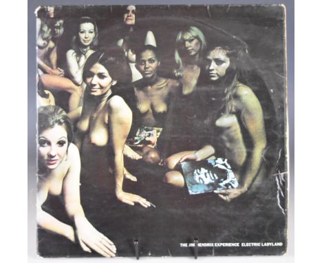 Jimi Hendrix Electric Ladyland (Track 613009) first UK pressing double LP with white text Ernest J Day fully laminated nude c
