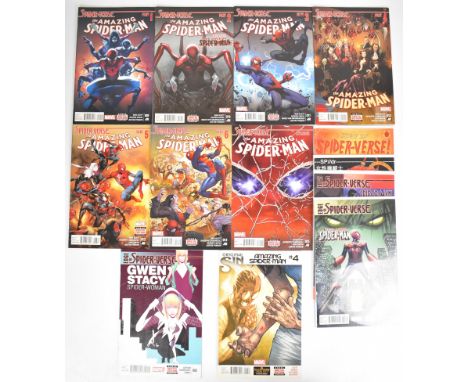Thirteen Marvel Modern Age Spider-Man comics comprising titles Spider-Verse, Edge of Spider-Verse and Amazing-Spiderman Origi