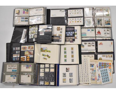 Channel Islands stamp collection in albums and folders including first day covers
