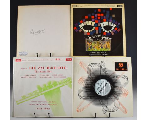 Approximately one hundred and forty five classical LPs including ultra rarities&nbsp; Mozart Die Zauberflote (Decca LXT 5087)