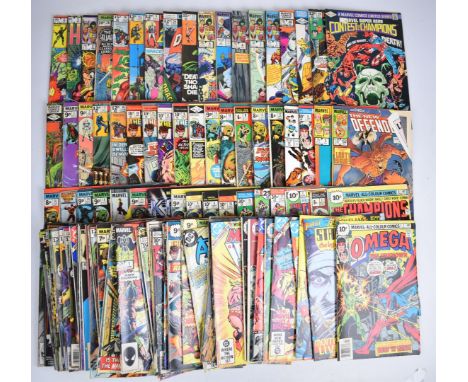 One hundred and ten Bronze Age Marvel and DC comics to include Moonknight, Daredevil, Tomb of Dracula, Man-Thing, Dazzler, Do