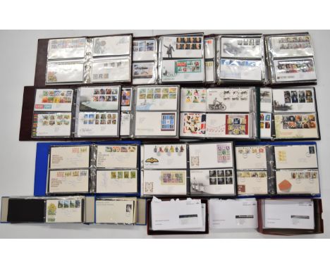 A large comprehensive GB first day cover collection, in thirteen albums and two shoeboxes to year 2023&nbsp;