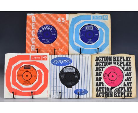 Approximately ninety five Pop / Beat / Rock 'n' Roll 7" singles, mostly 1960s, including The Coasters, Gary Miller, Music Exp
