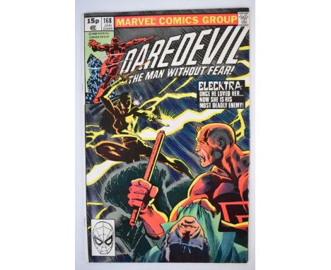 Daredevil #168 by Marvel (1980), origin and first appearance of Elecktra.  