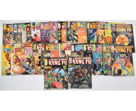 Twenty-seven issues of The Deadly Hands of Kung Fu by Marvel Comics / Curtis, to include #1, #19 (first appearance of White T