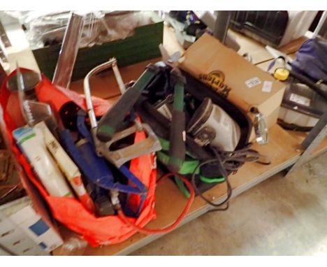 Tool bag containing Hitachi multitool and assorted other tools. Not available for in-house P&amp;P 