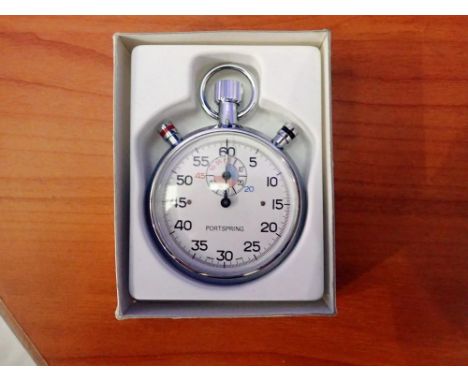 Portspring stopwatch, working at lotting up. UK P&amp;P Group 1 (£16+VAT for the first lot and £2+VAT for subsequent lots)