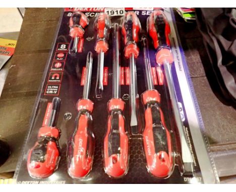 Dekton eight piece screwdriver set, new. Not available for in-house P&amp;P