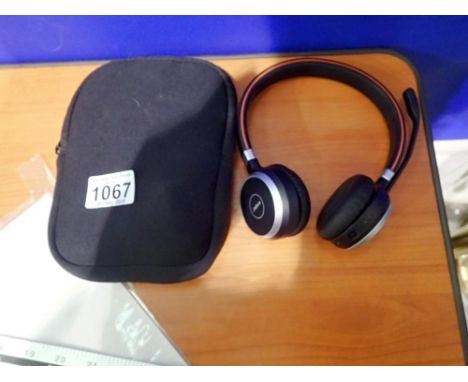 Jabra Evolve 65 SE Wireless Stereo Headphones - Bluetooth, Noise-Cancelling Microphone, with charge lead, dongle and case, wo