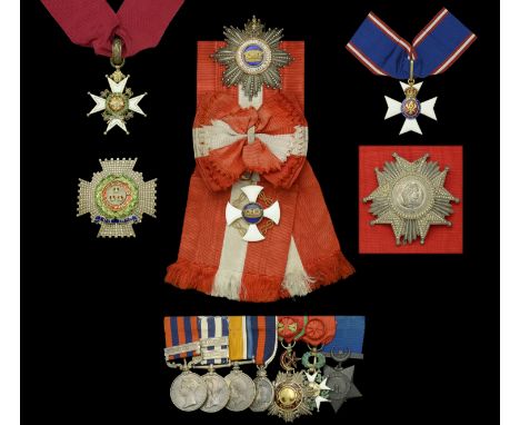 The impressive K.C.B, C.V.O. group of ten awarded to Admiral Sir Richard “Crush-me Dick” Poore, Bt.,  Royal Navy, who was men