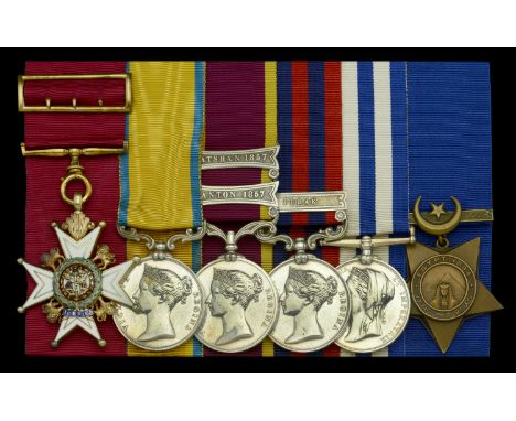 The fine Victorian C.B. group of six awarded to Rear-Admiral U. C. Singleton, Royal Navy, whose active service career spanned