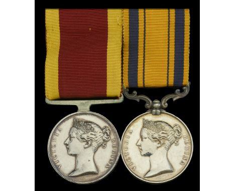 The rare First China and Kaffir War pair awarded to The Reverend Henry Jones, Chaplain & Naval Instructor  China 1842 (Rev. H