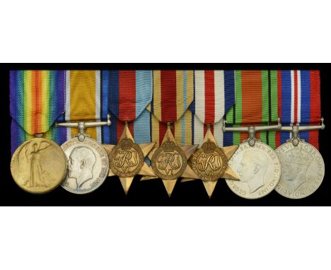 The well-documented Zeebrugge Raid group of seven awarded to Major F. K. Donovan, Royal Engineers, late Royal Naval Air Servi