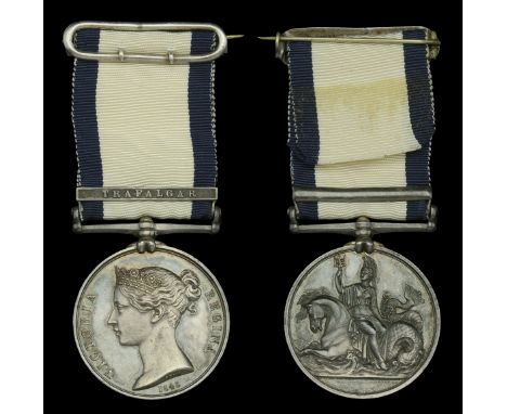 The Naval General Service medal awarded to Admiral Robert Patton, Royal Navy, for his services as a Midshipman on board the B