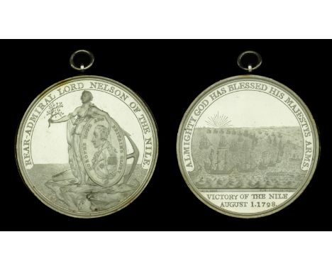 A particularly fine Alexander Davison’s silver medal for the battle of the Nile 1798  Alexander Davison’s Medal for the Nile 