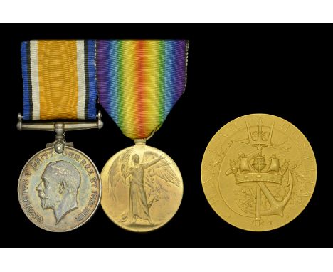 The Great War pair awarded to Surgeon-Lieutenant Commander W. H. King, Royal Navy, a Haslar Gold Medallist who served with th