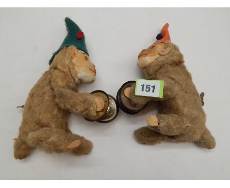 TWO CYMBAL PLAYING MONKEYS
