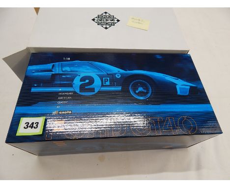 EXOTO BOXED VGC 1 : 18 SCALE MODEL 18042 FORD GT 40 #2