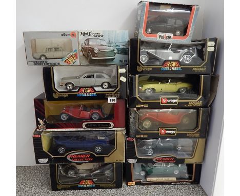 POLISTIL MAISTO BURAGO, 12 BOXED MODEL CARS, BOXES POOR