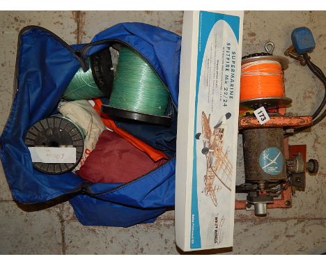 EYEHALLOW AVIONIC NYLON LINE, PLUS REELS, WEST WINGS SPITFIRE MODEL