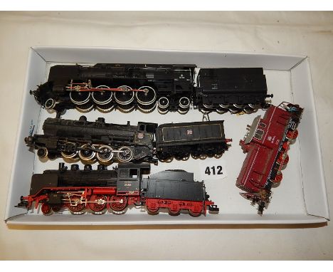 HO : FLEISCHMANN AUSTRIAN 2-8-2 A/F, 2-6-0 CLASS 24,  CLASS 261 DIESEL & JOUEF 140