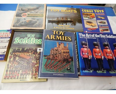 MODEL BOOKS, INC AIRFIX 50 YEARS OF PLASTIC KITS, CORGI TOYS, TOY SOLDIERS & TOY BOATS
