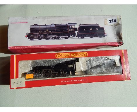 HORNBY R 2083 BLACK 5 LTD EDITION 5379 BOXED, R2631 ROYAL SCOT 6133 GREEN HOWARDS DCC READY POORISH BOX