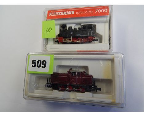 FLEISCHMANN 7000N 0-4-0T , MINITRIX DB DIESEL LOK V60 EP III 12624