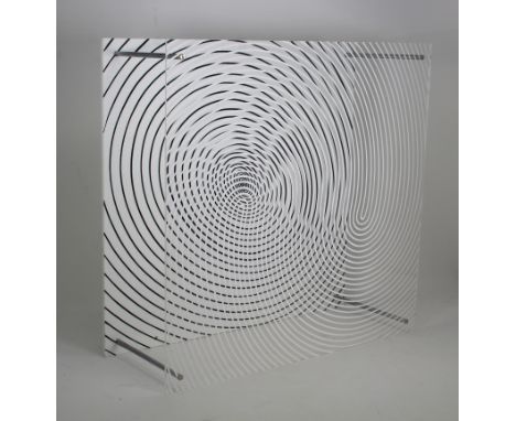 Jesus Rafael Soto (Venezuelan, 1923 - 2005) Title: "Espiral Doble" (de la serie Sintesis) - 1979 Medium: Silkscreen on plexig