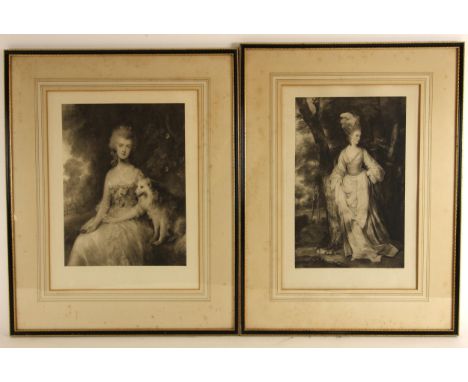 Five 19th century prints after female society portraits, comprising: Elizabeth Stanley Countess Of Derby after George Romney;