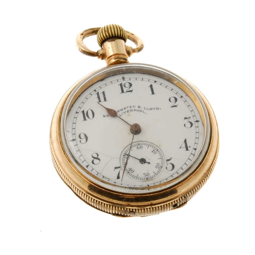 Antique Gold plated pocket watch makers mark 401192 Schierwater & Lloyd