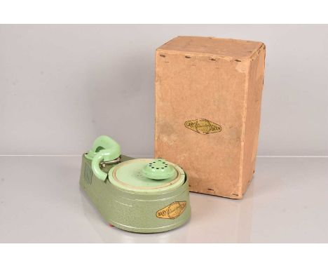 Children's gramophone, Wondertone Baby Gram in tapered green case, by J.E.D.&amp; S. Ltd.), in maker's carton; and a leaflet 