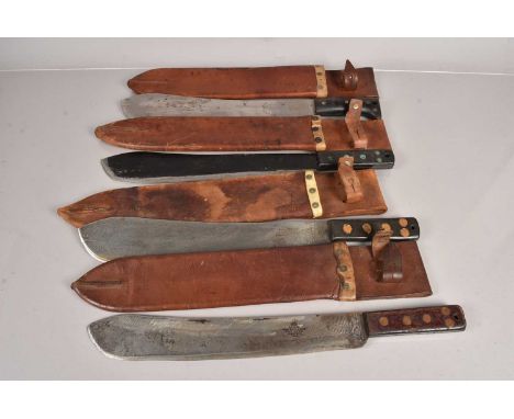Three WWII dated Machetes, including a 1943 example by J.J.B, s Legitimus dated 1944, with 1944 dated scabbard, an Endure dat