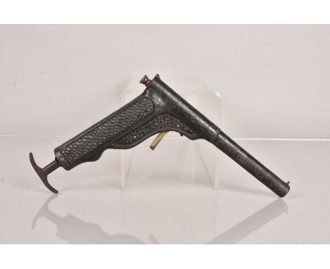 A Scarce Mayer & Grammelspacher 'First Version' .177 air pistol,  no visible serial, circa 1898, with MGR monogram withing a 