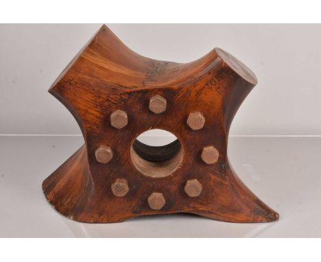 A cut down Rolls Royce four blade propeller, stamped WHITE ALLOM & CO DG2450, MK2 DEH4, ROLLS ROYCE ENGINE 250HP, R539