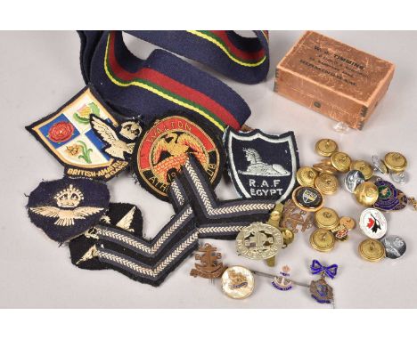 Two silver and enamel Royal Navy sweetheart brooches,  together with a base metal and mother of pearl Royal Berkshire Regimen