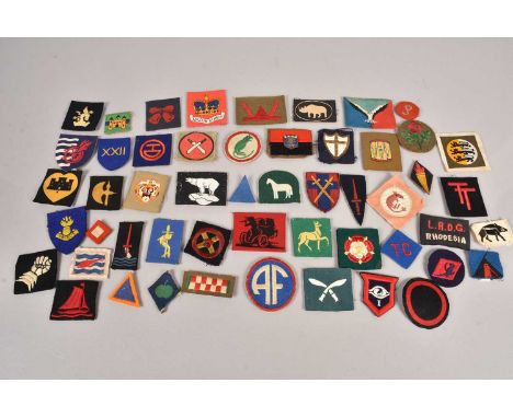 A selection of WWII and Later World Cloth badges, various ages, to include 4th South African Armoured Car Company, 161st Infa