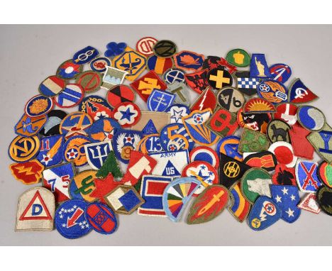 An assortment of Overseas Cloth badges, to include 85th Infantry Division, A.S.T.P, Army Engineer Special Brigade, 106th Infa
