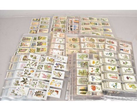 Botanical Themed Cigarette Card Sets, all stored in plastic sleeves, mainly common sets, with some duplication, examples by G