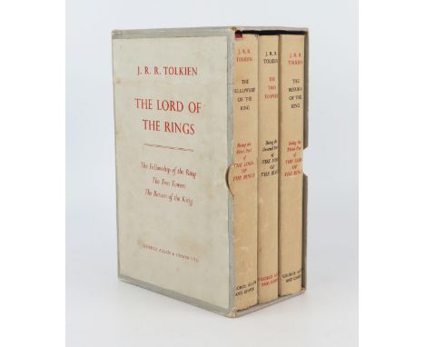 TOLKIEN (J.R.R) boxed first edition trilogy Lord of The Rings, includes The Fellowship of The Ring, twelfth impression, The T