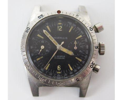 A Gent's AMARYLLIS Steel Cased Chronograph Wristwatch, 37mm case. Running 