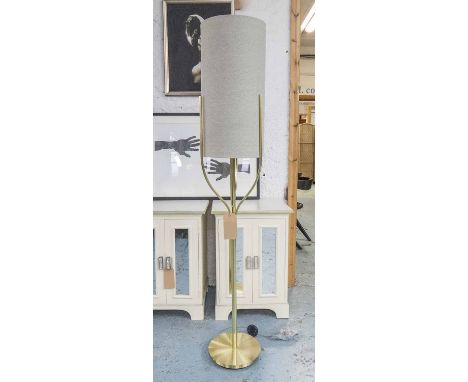 FLOOR LAMP, 1960's French inspired, 166cm H. 