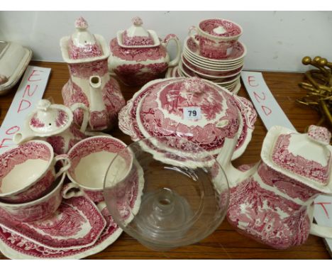 A MASONS VISTA PART TEA AND COFFEE SERVICE ETC. 