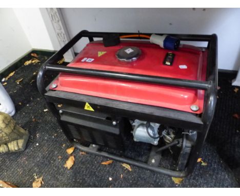 A PETROL ENGINE GENERATOR.