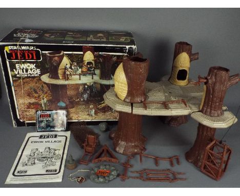 Star Wars, Kenner - A boxed vintage 1980 Star Wars ROTJ 'Ewok Village' by Kenner. This French 'Tri Logo' edition play set app