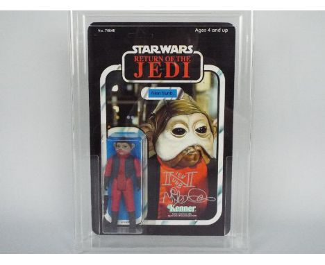 Star Wars, Kenner - A vintage Kenner 1983 Star Wars ROTJ 'Nien Nunb' 3 3/4"action figure. The figure has been restored to wha