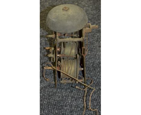 A 19th Century eight day longcase clock movement (no dial)